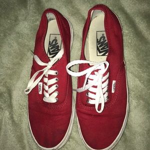 Classic Red Vans sneakers!